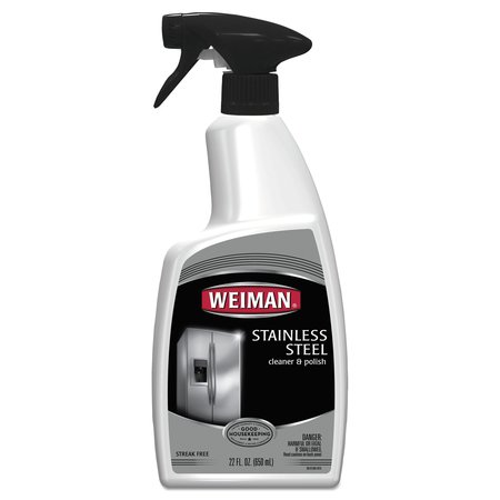 Weiman Stainless Steel Cleaner and Polish, Floral Scent, 22 oz Spray Bottle 108EA